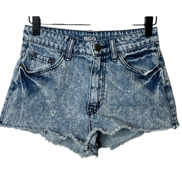 BDG Pants - BDG Shorts Womens 27 4 Small Blue Jean High Rise Cheeky Denim Summer Casual Fray